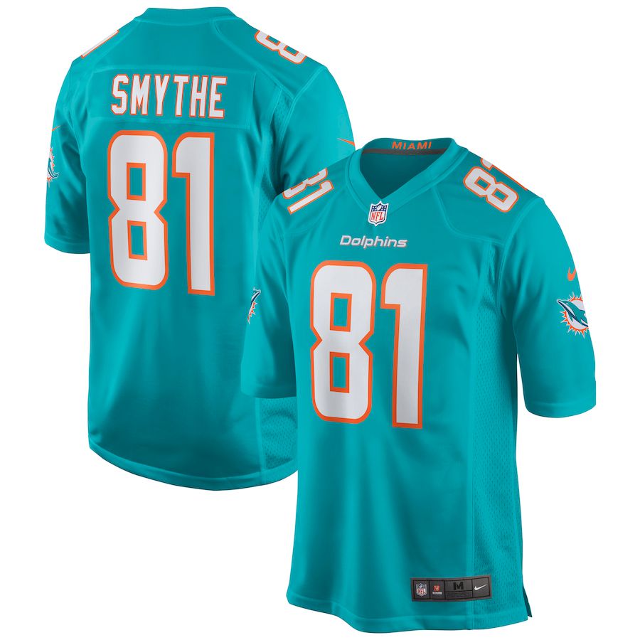 Men Miami Dolphins 81 Durham Smythe Nike Green Game NFL Jersey